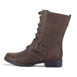 UGG Marela Suede Lace-up Combat Boots
